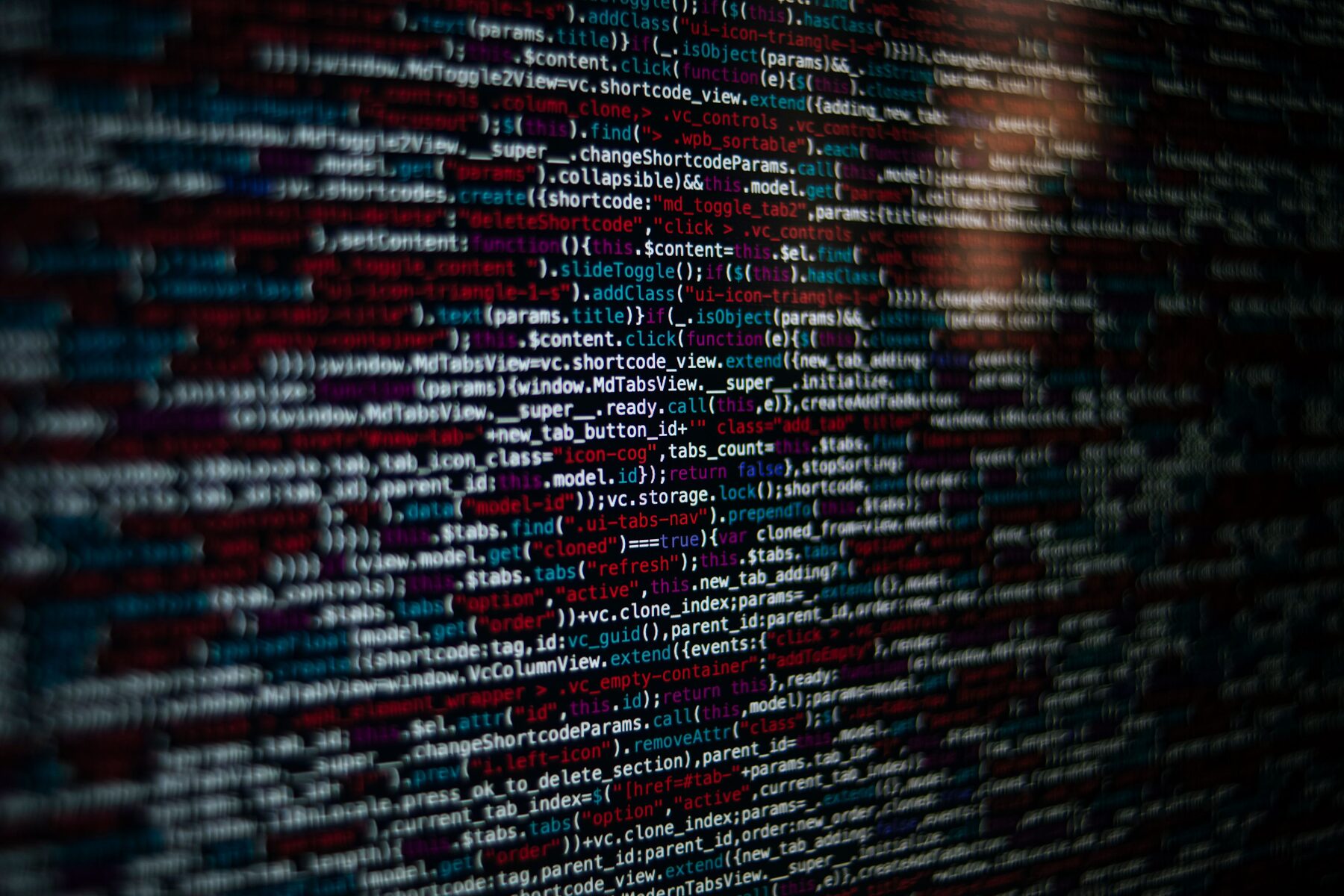 A code editor open across a developer workstation